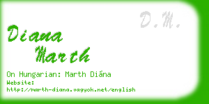 diana marth business card